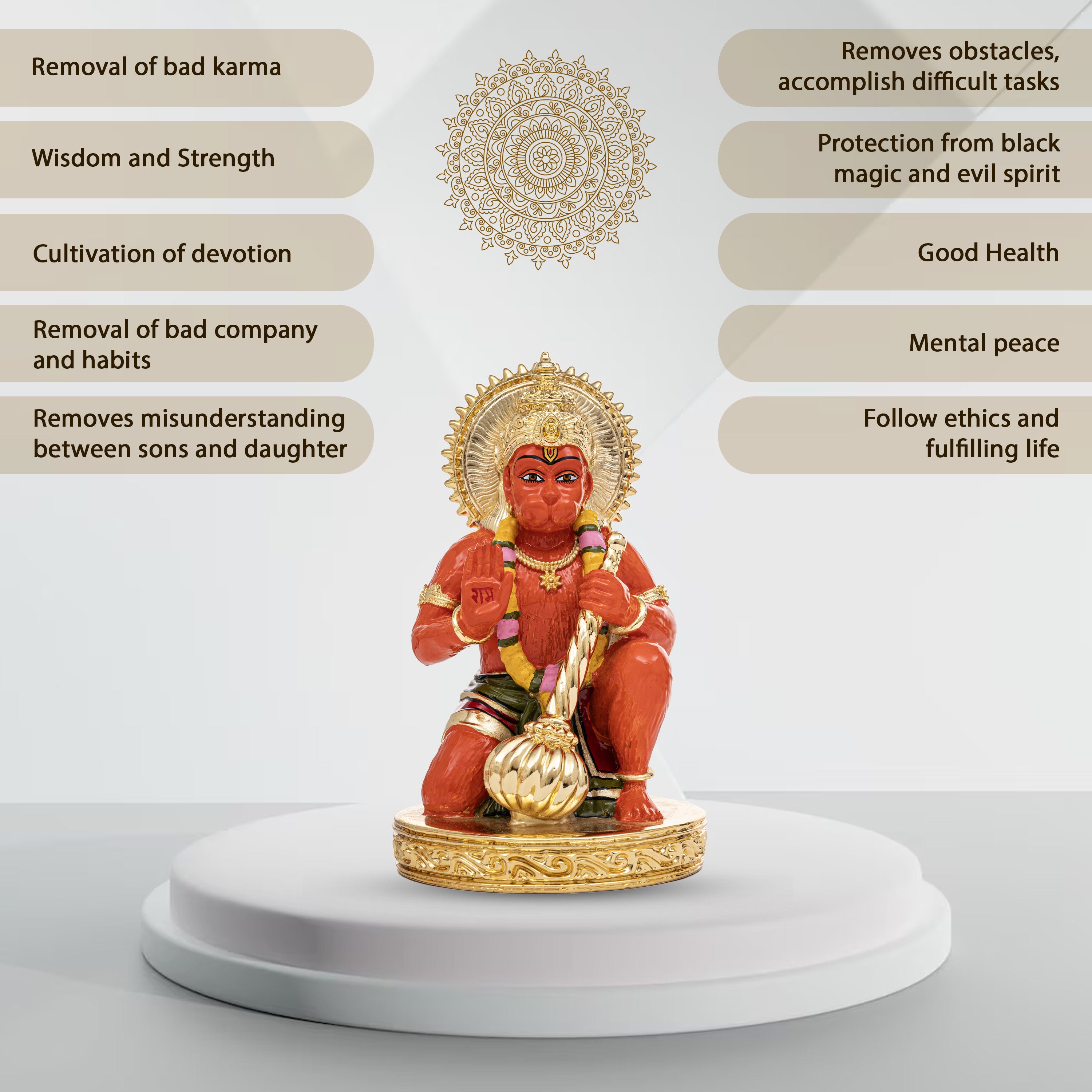 Sitting Bajrangbali Murti for Car Dashboards
