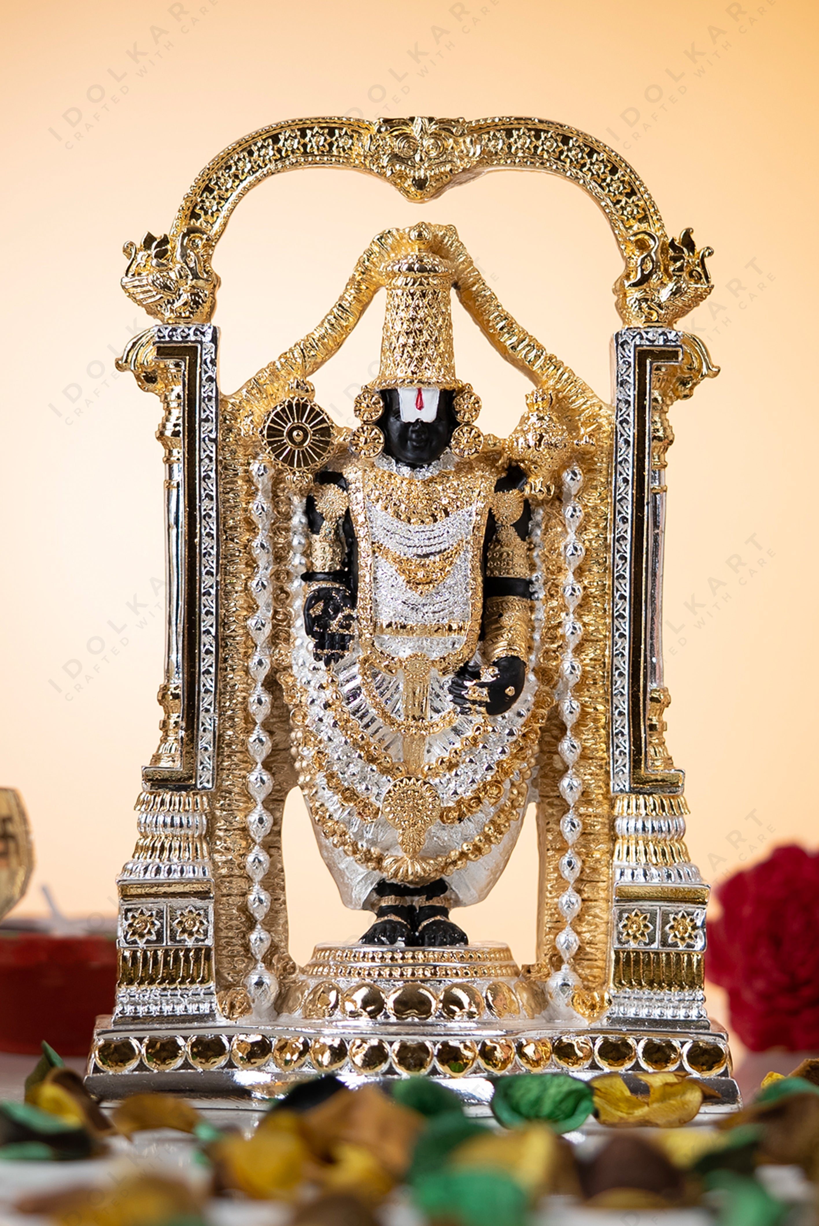 Pure Gold and Silver Coated Venkateswara Swamy Idol | Tirupati Balaji Idol