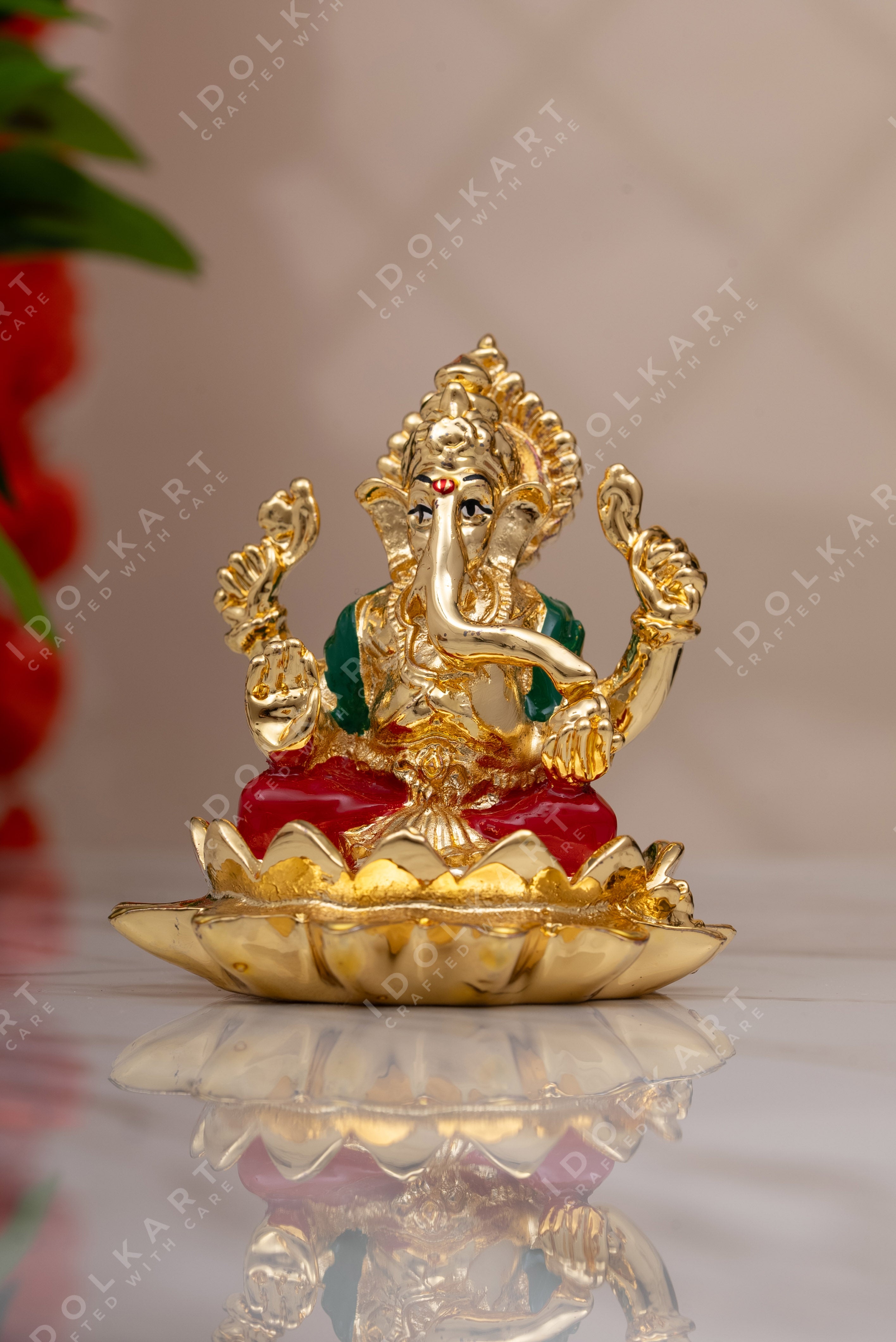 Ganesha Idol on Lotus
