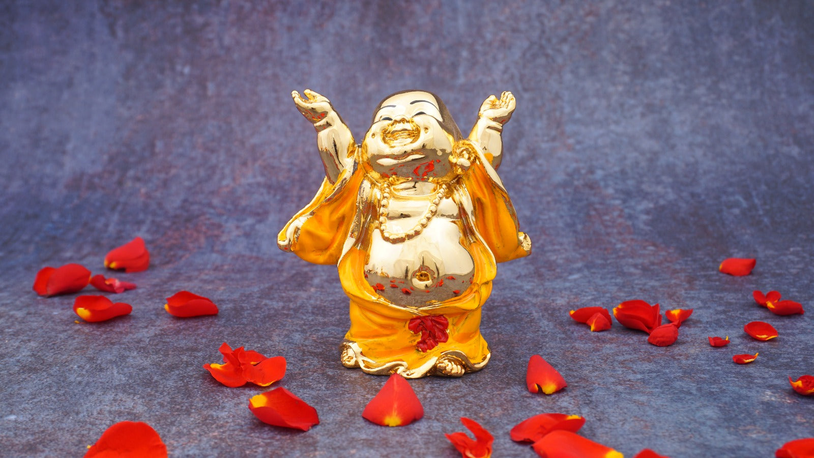 Idolkart 24K Gold Coated Laughing Buddha
