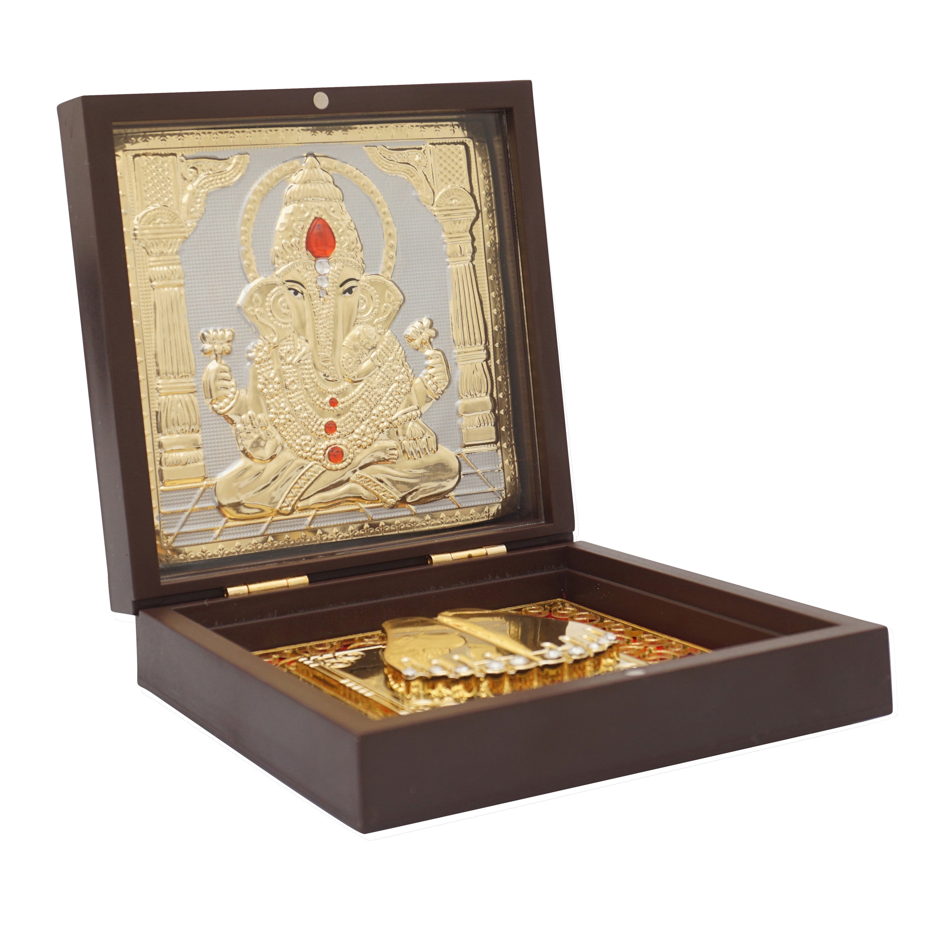 Ganesh Ji Divine Pooja Boxes Gold