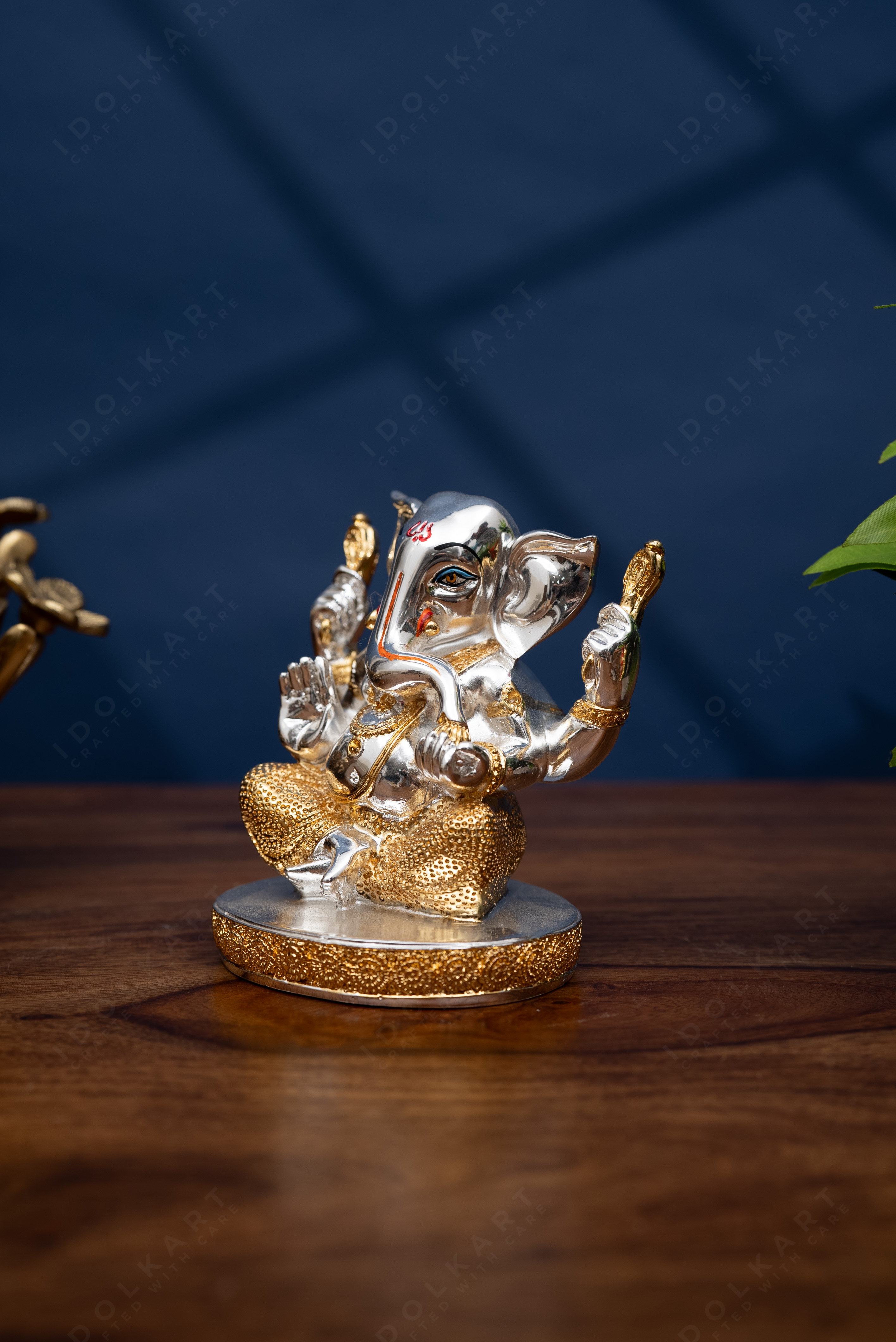 Silver Ganesha idol