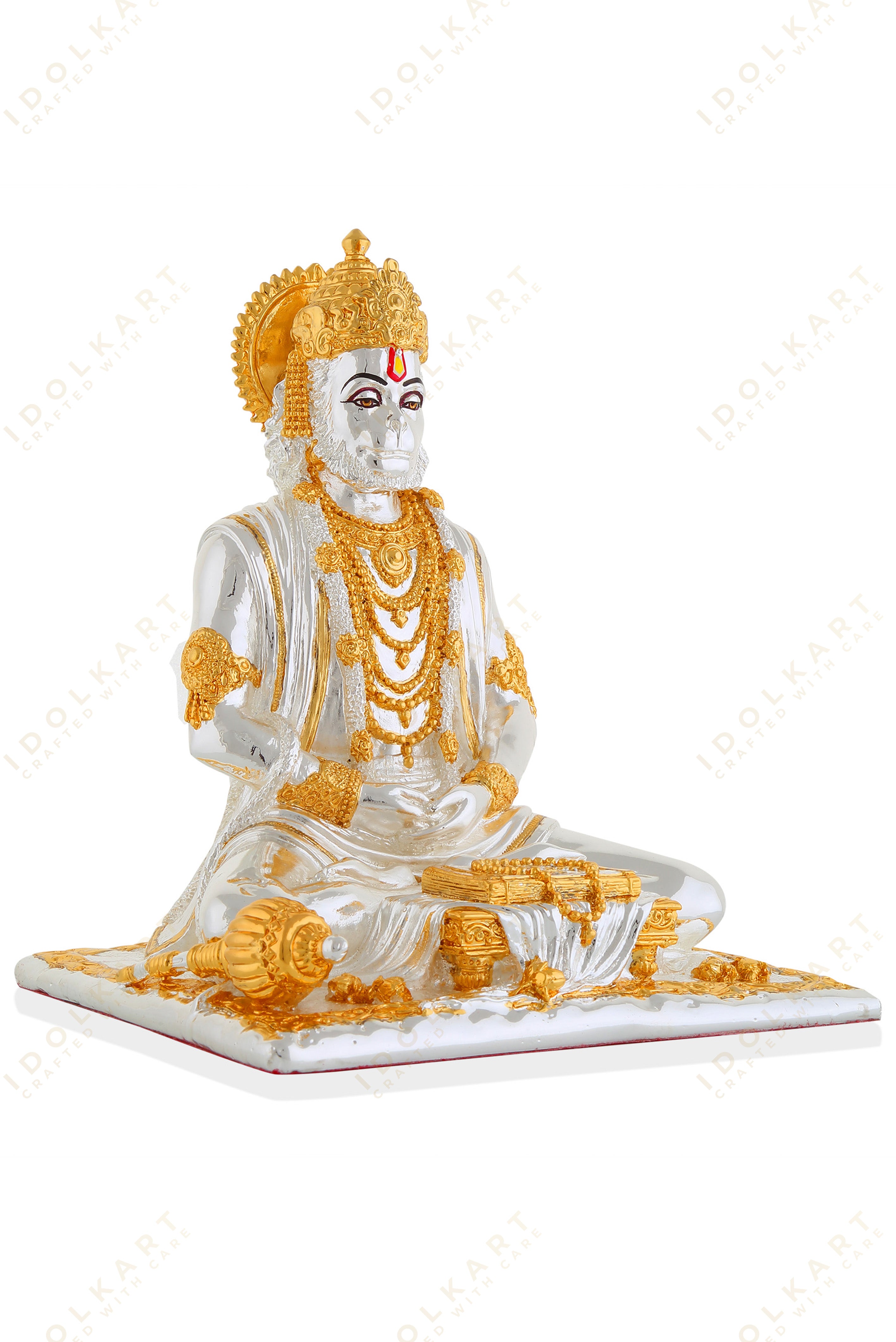 Gold Coated Hanuman Murti