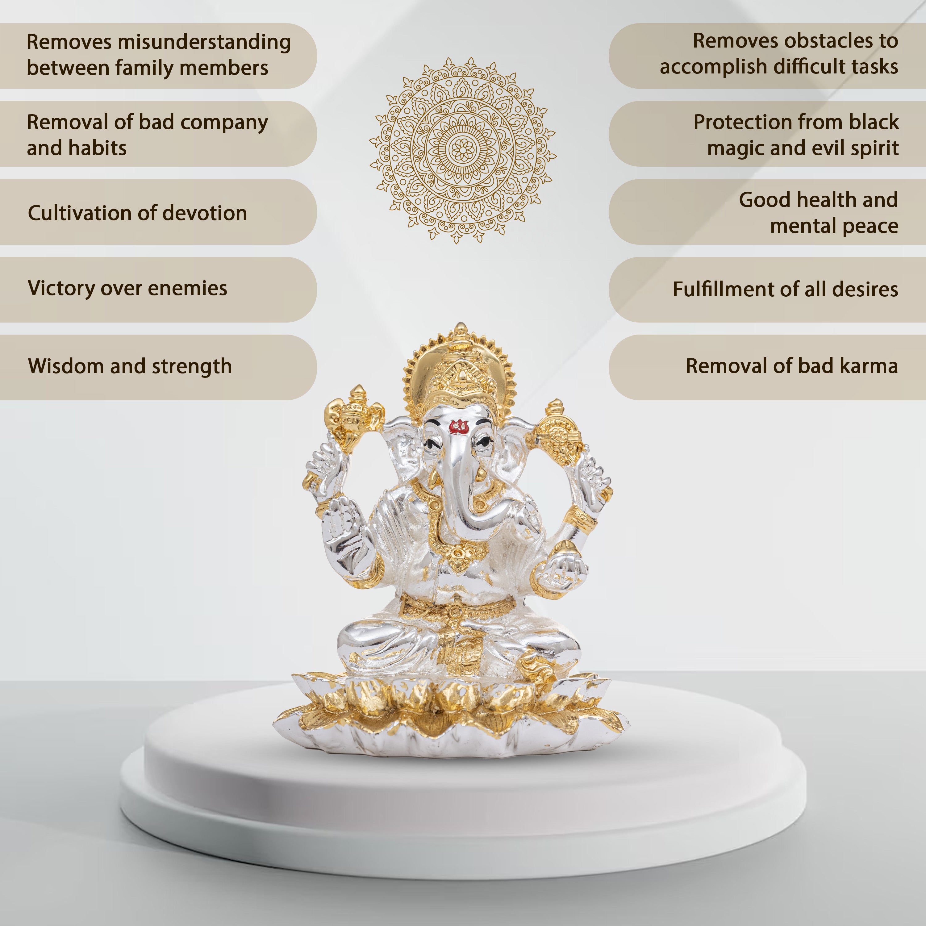 Gold Ganesha Murti on Lotus Online