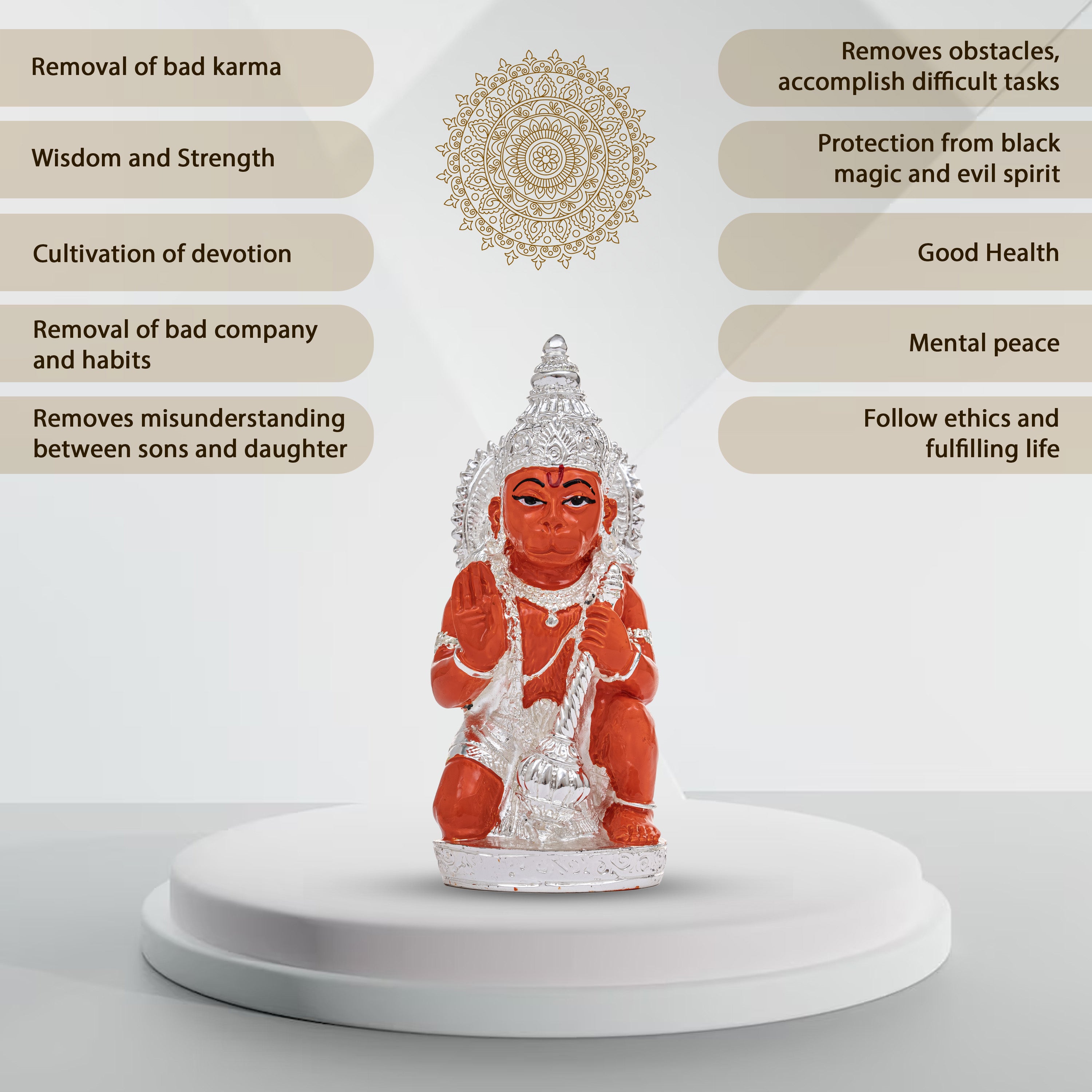 Hanuman Silver Idol