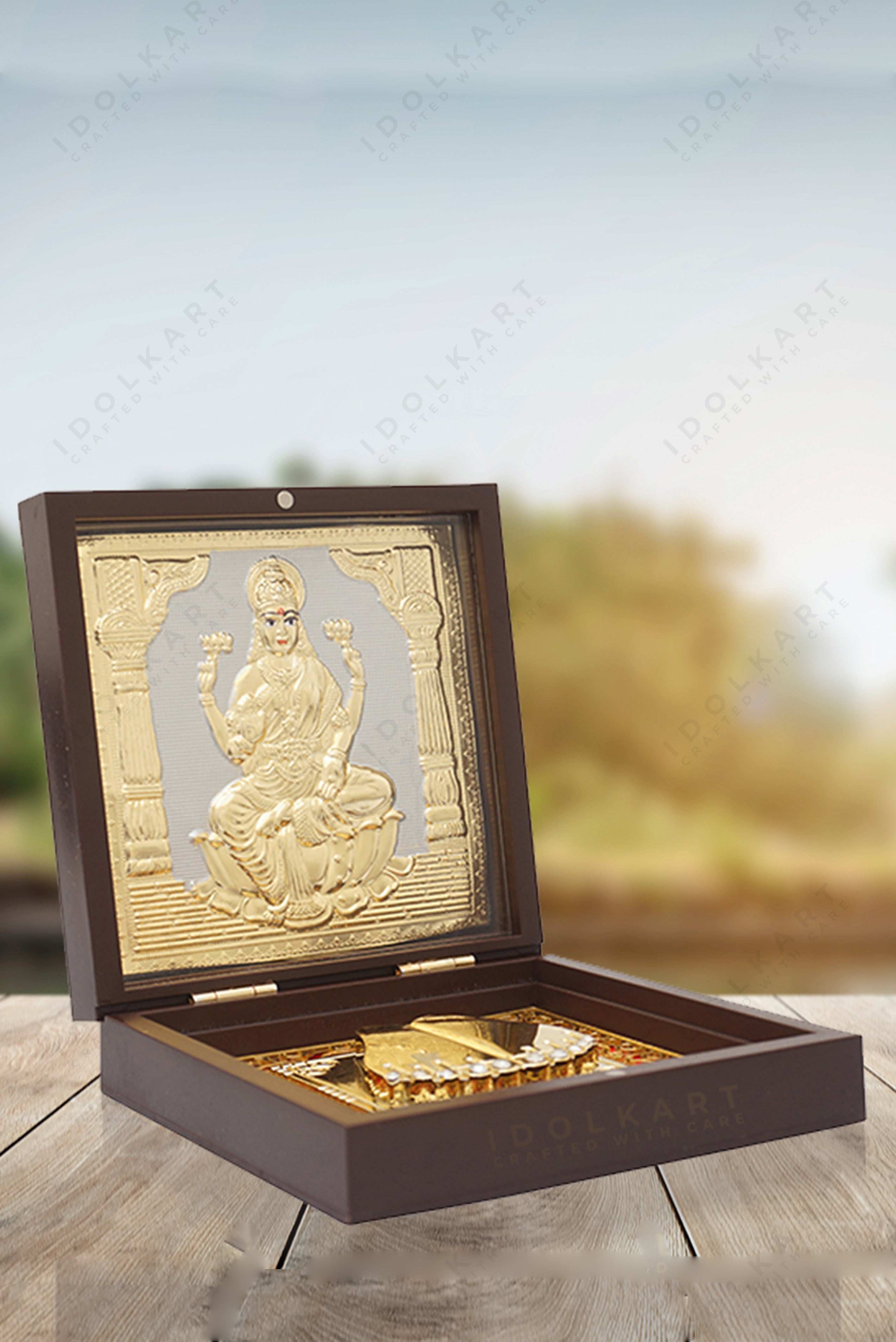 長寿宝珠 （ 台座付 ） ⑤ LaxmiJi Divine Pooja Boxes | Pocket Temple | Diwali Gifting | Pooja Bo