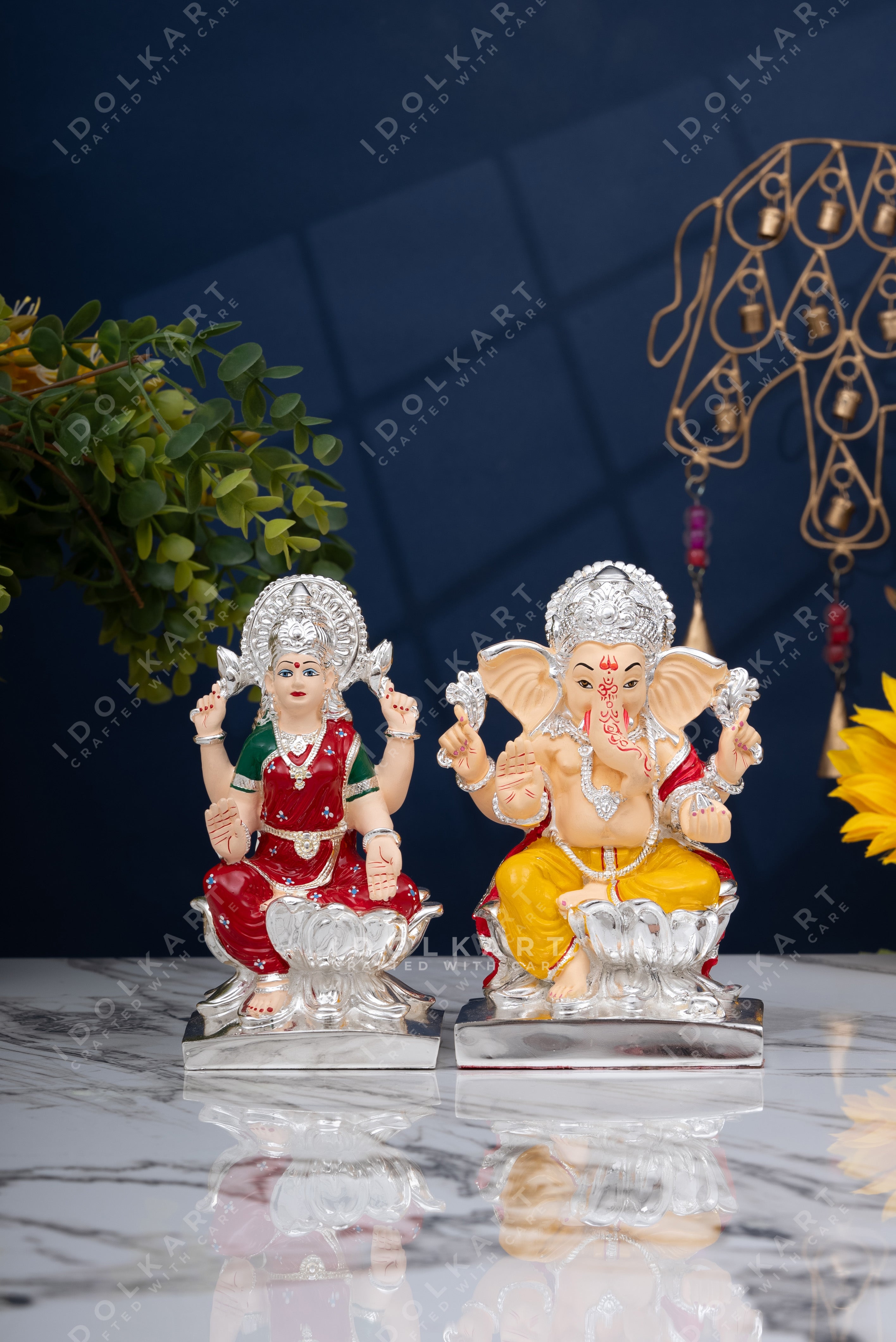 Silver ganesh laxmi sales murti price tanishq