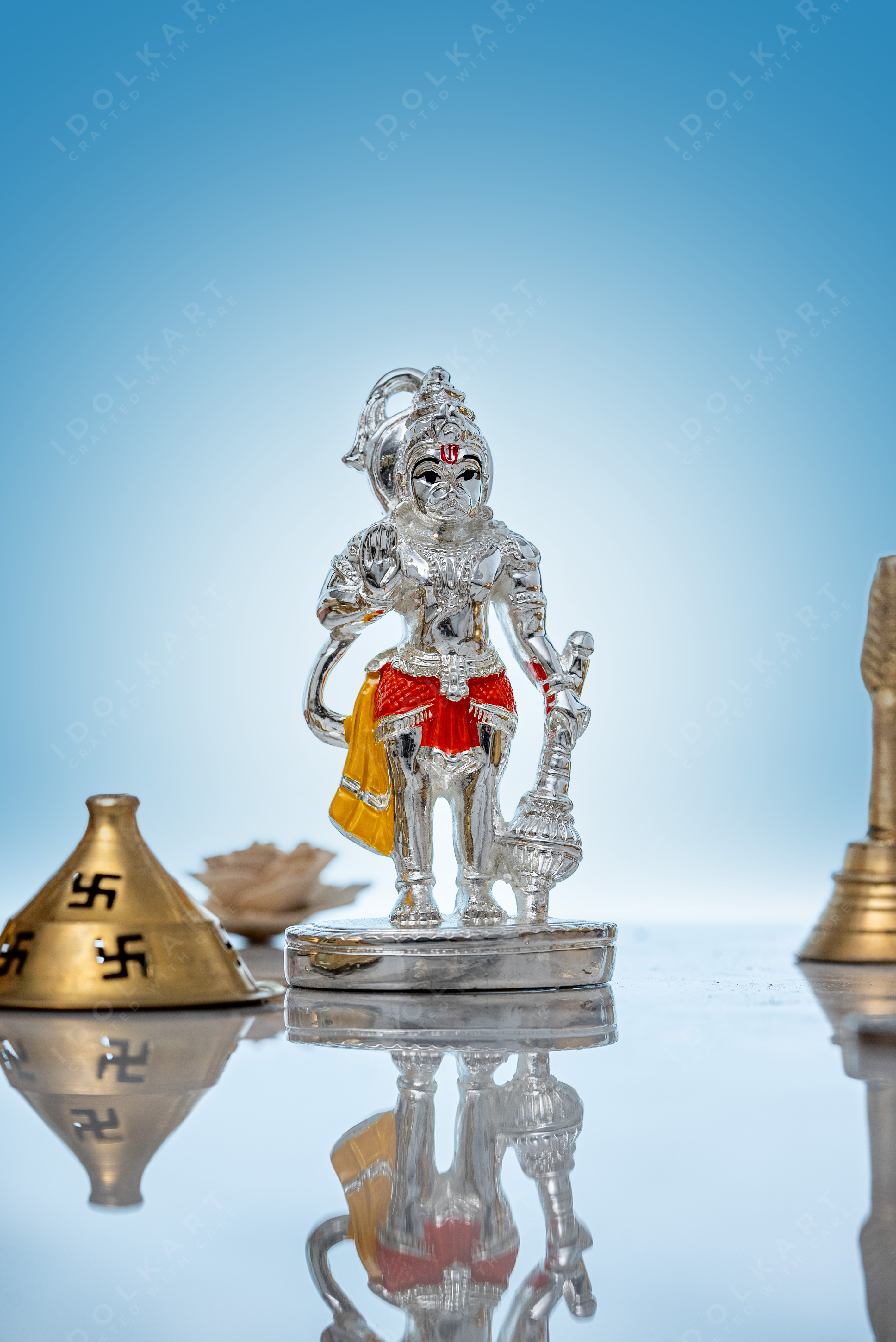 Silver Hanuman Murti