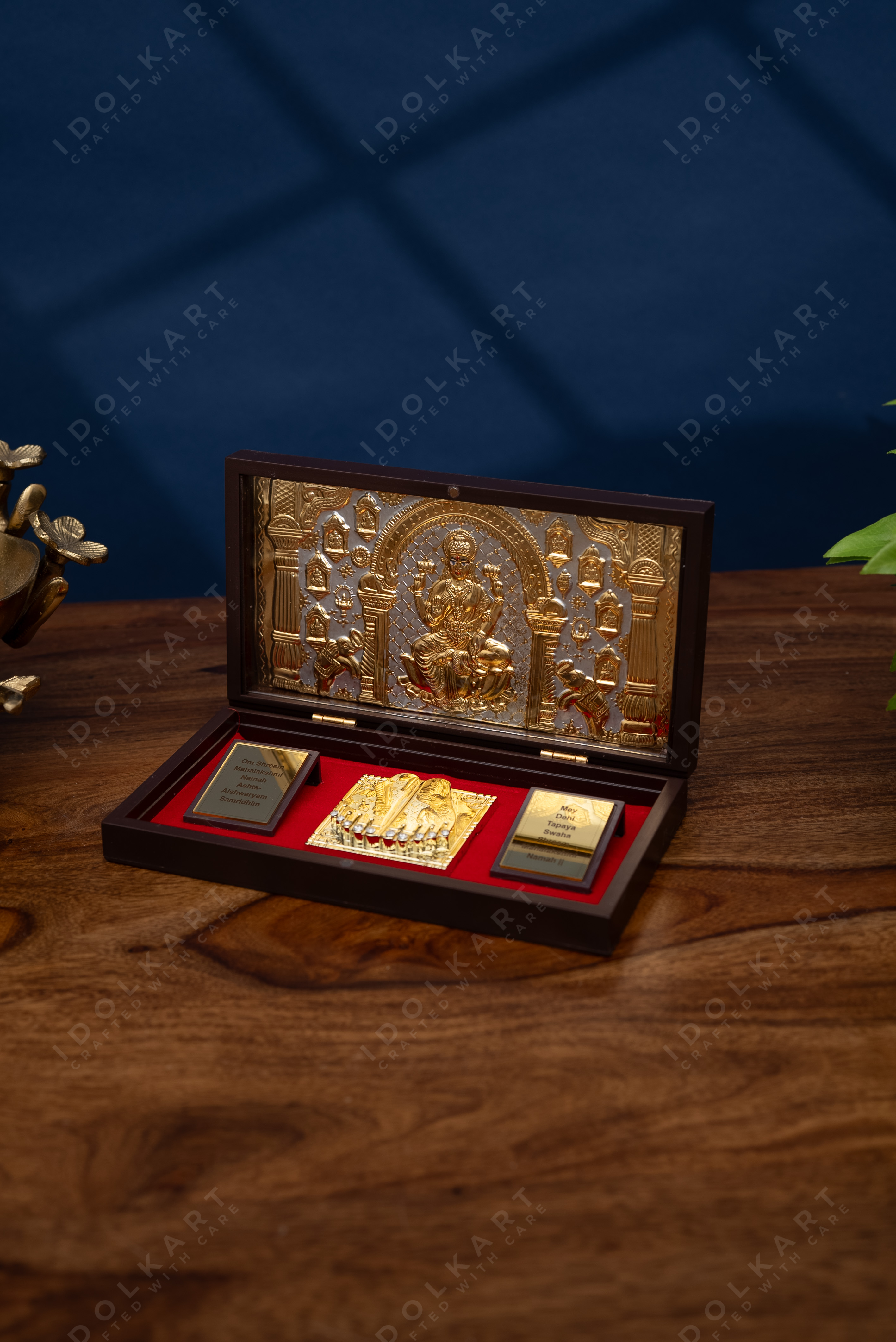 Gold Ashtalaxmi Divine Pooja Box