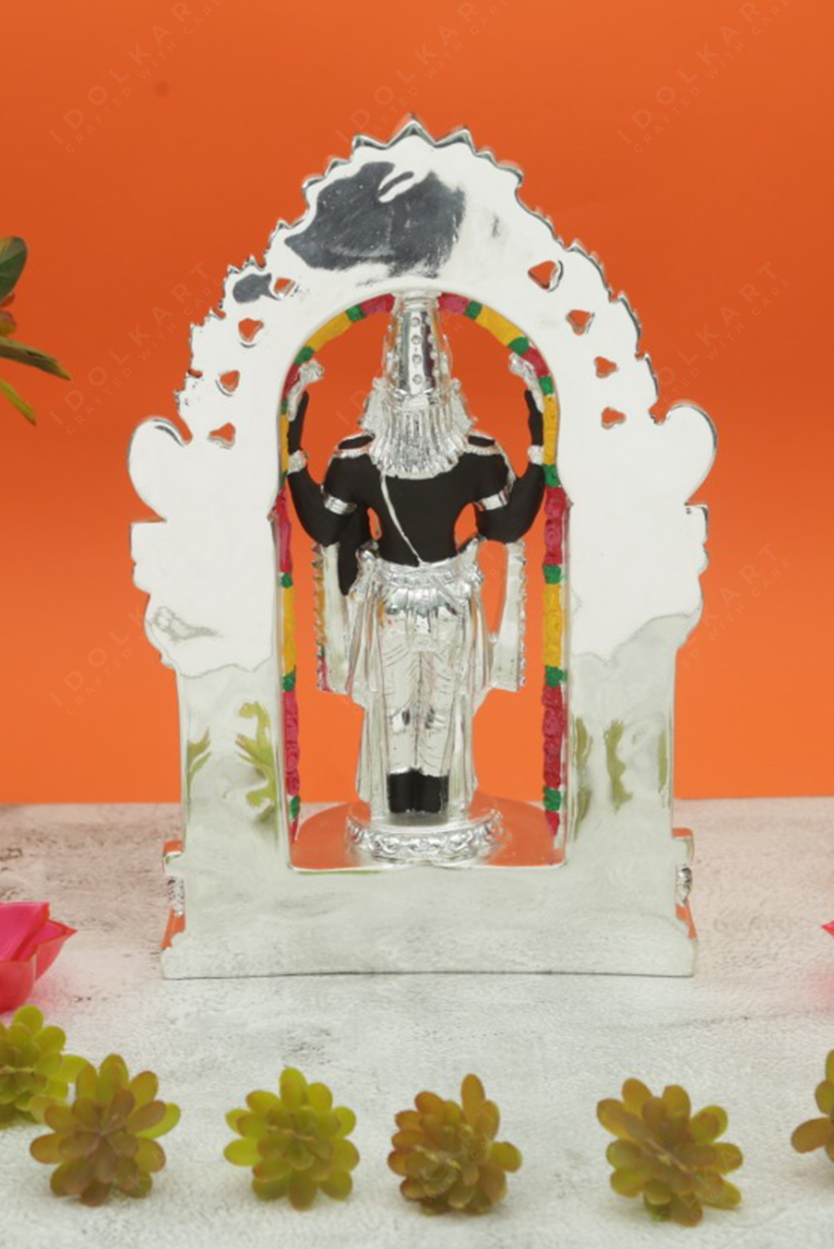 999 Silver Coated Tirupati Balaji Statue