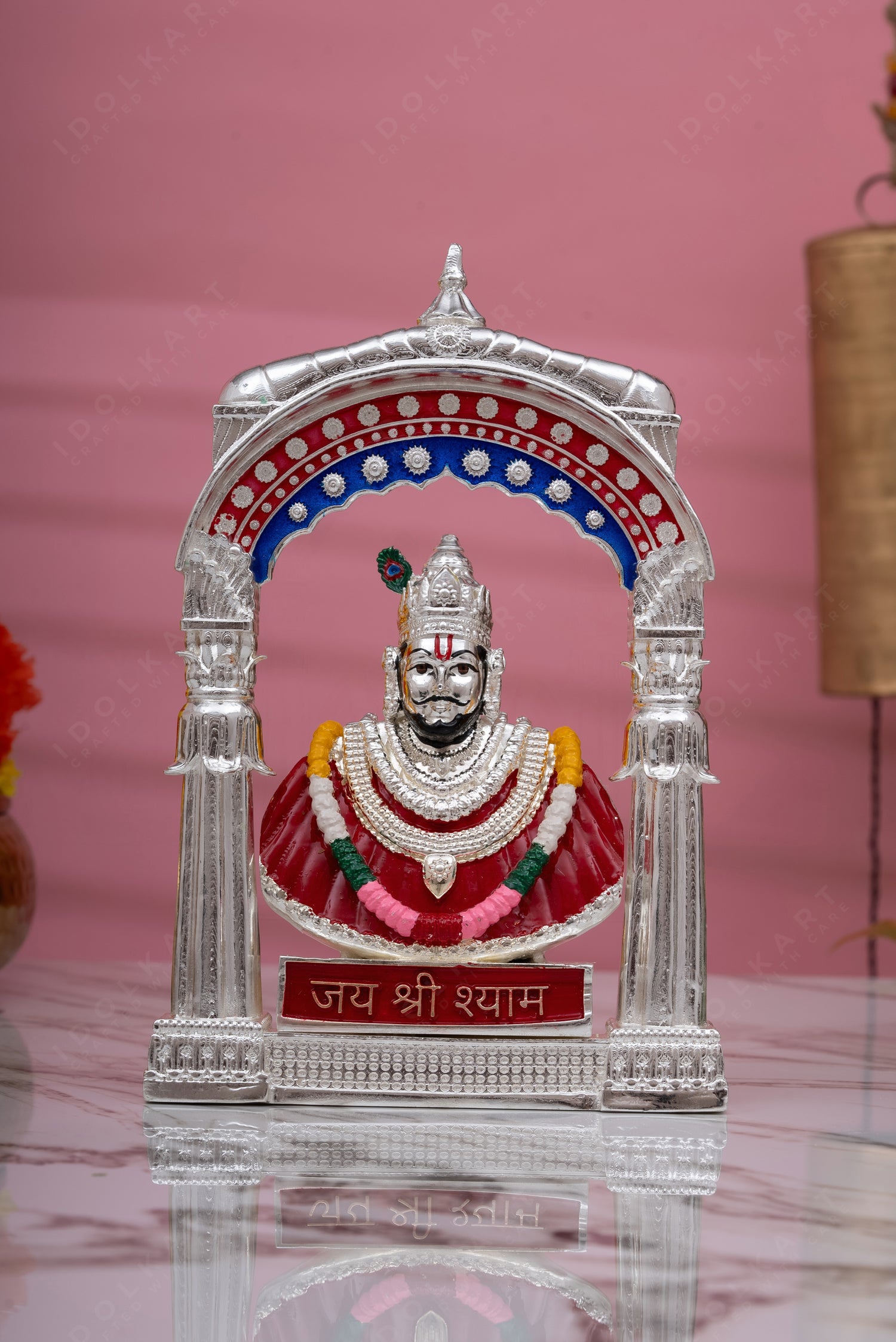 Pure Gold Coated Khatu Shyam Murti Khatu Shyam Ji Idol For Car Dashb pure-gold-coated-khatu-shyam-murti-khatu-shyam-ji-idol-for-car-dashb