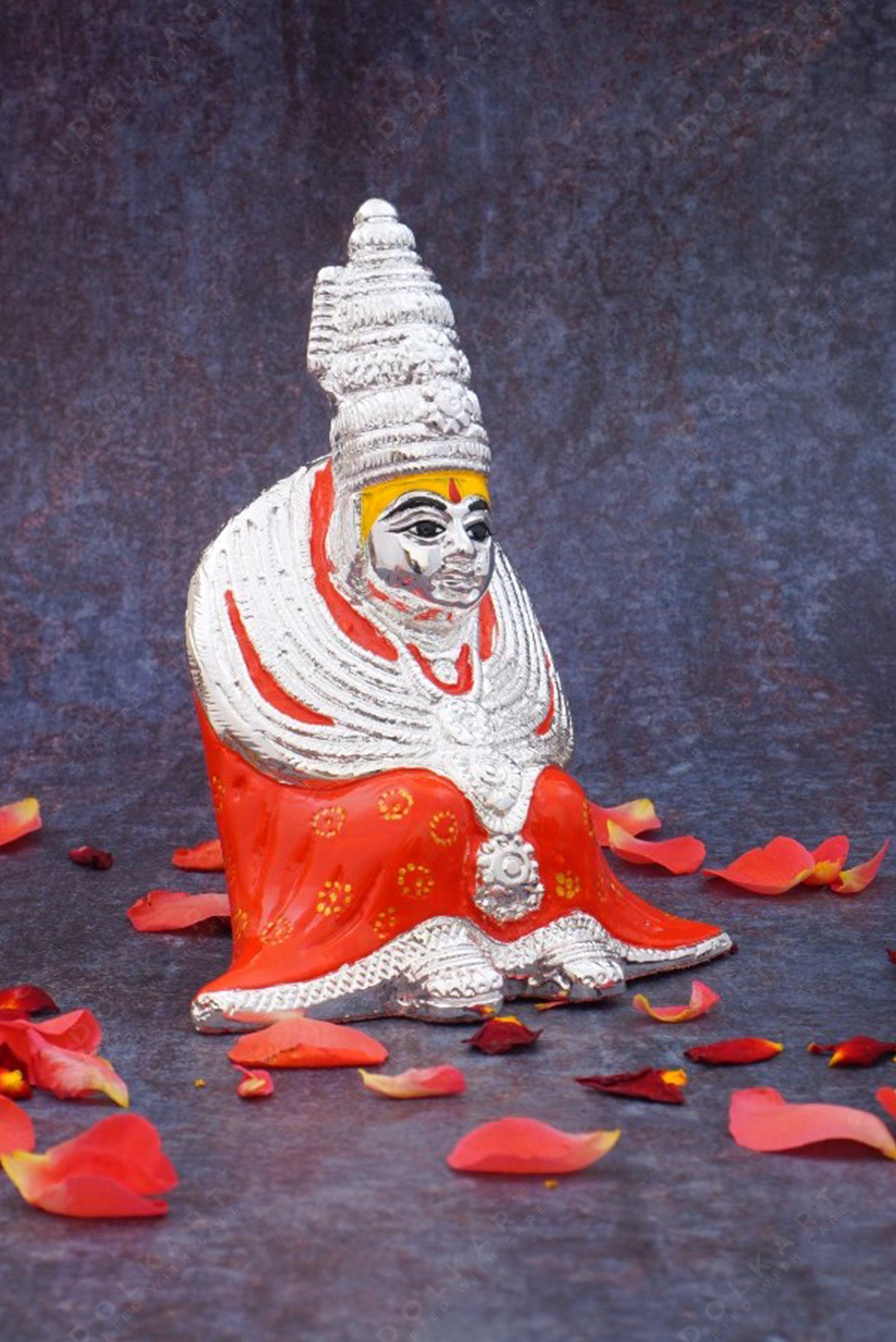 Original SIlver Coated Tulja Bhavani Idol